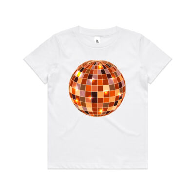 Kids Gold DiscoBall T Shirt Thumbnail
